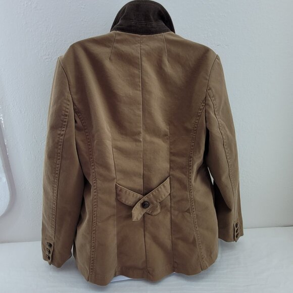 Coldwater Creek Jacket Womens 14 Brown Riding Blazer Leather Buttons Equestrian - Picture 3 of 14